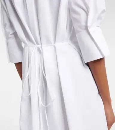 Erdem Embroidered cotton poplin shirt dress | Thumbnail 3 Erdem Embroidered cotton poplin shirt dress | Thumbnail 3