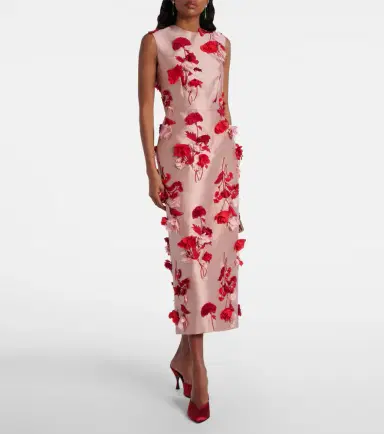 Erdem Floral-appliqué cocktail dress | Thumbnail 4