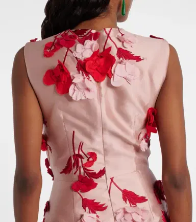 Erdem Floral-appliqué cocktail dress | Thumbnail 5