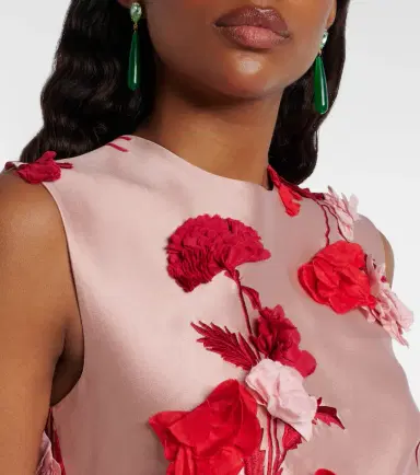 Erdem Floral-appliqué cocktail dress | Thumbnail 6