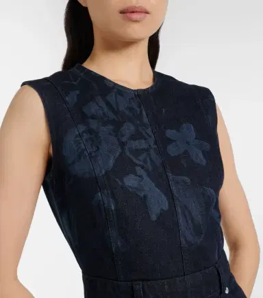Erdem Floral denim midi dress | Thumbnail 6