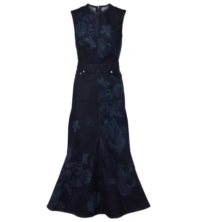 Erdem Floral denim midi dress | Thumbnail 1