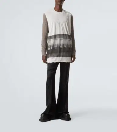 Rick Owens Jumbo printed cotton jersey tank top | Thumbnail 6 Rick Owens Jumbo printed cotton jersey tank top | Thumbnail 6