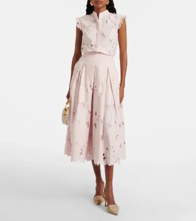 Erdem Embroidered floral cotton-blend top | Thumbnail 4 Erdem Embroidered floral cotton-blend top | Thumbnail 4