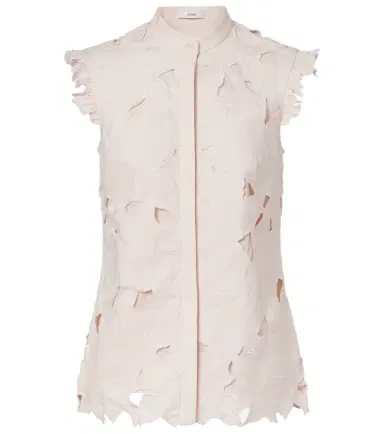 Erdem Embroidered floral cotton-blend top | Thumbnail 1 Erdem Embroidered floral cotton-blend top | Thumbnail 1