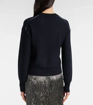 Erdem Intarsia wool and cotton sweater | Thumbnail 4