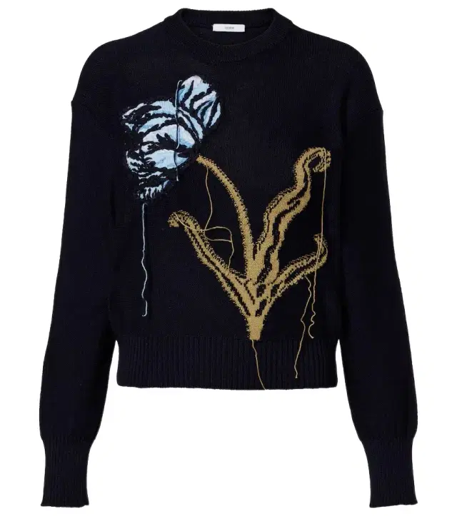 Erdem Intarsia wool and cotton sweater