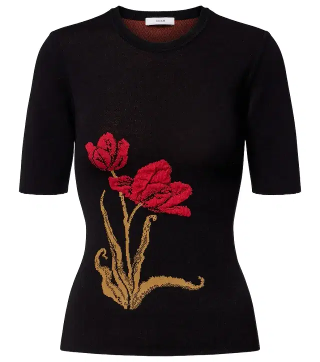Erdem Floral jacquard top