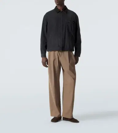 The Row Tibor cotton and cashmere wide-leg pants | Thumbnail 2 The Row Tibor cotton and cashmere wide-leg pants | Thumbnail 2