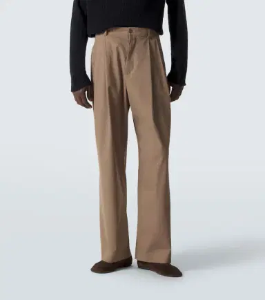 The Row Tibor cotton and cashmere wide-leg pants | Thumbnail 3 The Row Tibor cotton and cashmere wide-leg pants | Thumbnail 3