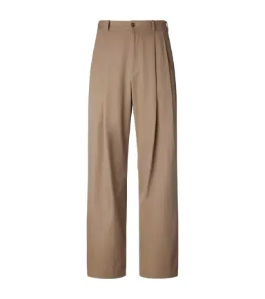 The Row Tibor cotton and cashmere wide-leg pants | Thumbnail 1 The Row Tibor cotton and cashmere wide-leg pants | Thumbnail 1