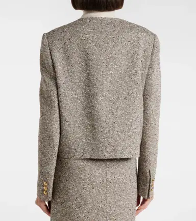 Blazé Milano Blazé Milano Shamo linen-blend tweed jacket | Thumbnail 3 Blazé Milano Blazé Milano Shamo linen-blend tweed jacket | Thumbnail 3