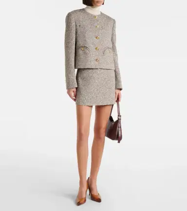 Blazé Milano Blazé Milano Coci linen-blend tweed miniskirt | Thumbnail 2
