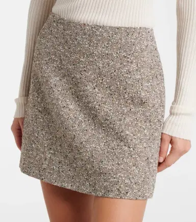 Blazé Milano Blazé Milano Coci linen-blend tweed miniskirt | Thumbnail 3