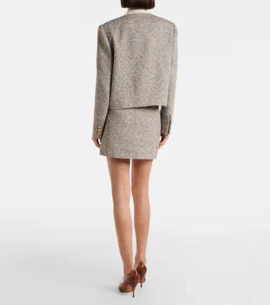 Blazé Milano Blazé Milano Coci linen-blend tweed miniskirt | Thumbnail 4