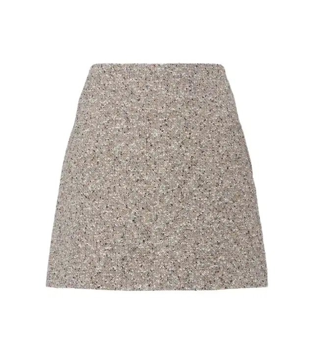 Blazé Milano Coci linen-blend tweed miniskirt