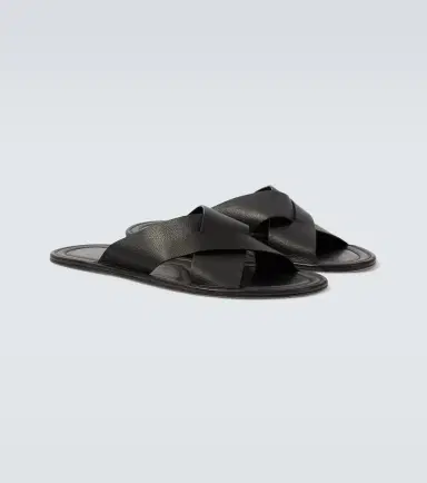 The Row Malick Cross leather sandals | Thumbnail 3