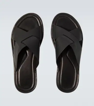 The Row Malick Cross leather sandals | Thumbnail 6