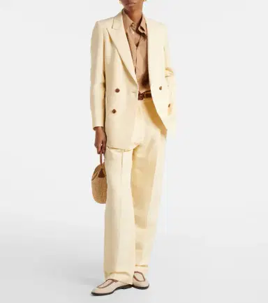 Blazé Milano Blazé Milano Savannah Everyday linen and silk blazer | Thumbnail 4 Blazé Milano Blazé Milano Savannah Everyday linen and silk blazer | Thumbnail 4