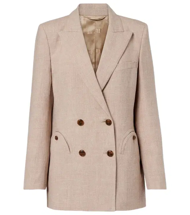 Blaze Milano Blazé Milano Everyday double-breasted linen and wool blazer