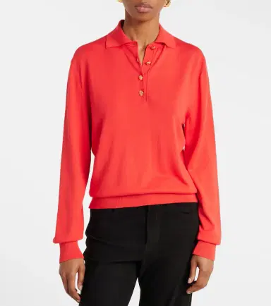 Blaze Milano Blazé Milano Alegria silk and cotton polo sweater | Thumbnail 3
