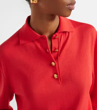 Blaze Milano Blazé Milano Alegria silk and cotton polo sweater | Thumbnail 4