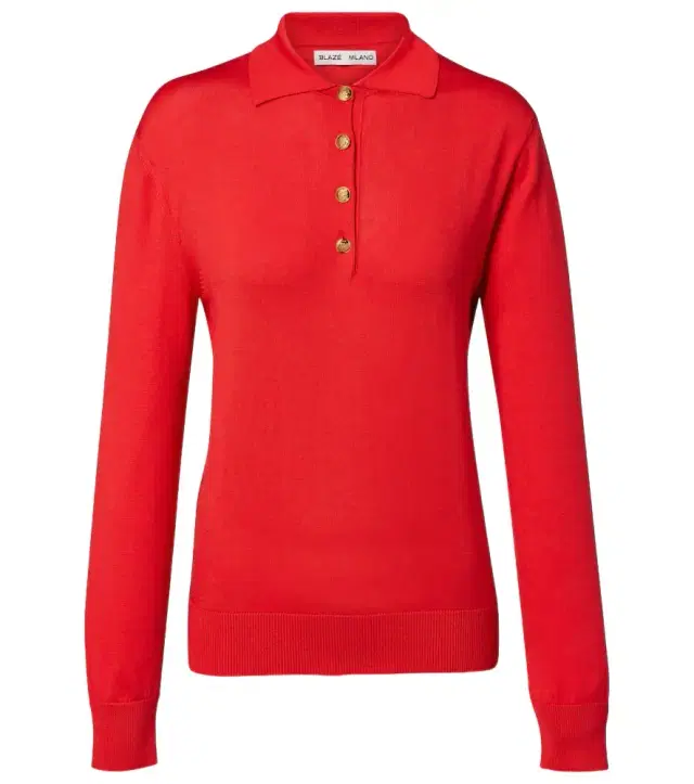 Blazé Milano Alegria silk and cotton polo sweater