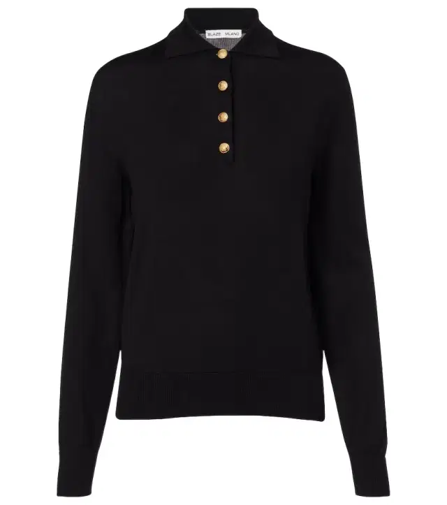 Blaze Milano Blazé Milano Alegria silk and cotton polo sweater