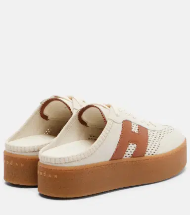 Hogan H698 suede platform mules | Thumbnail 4