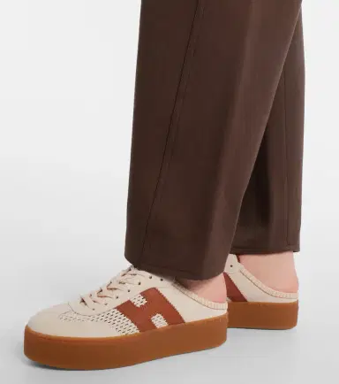 Hogan H698 suede platform mules | Thumbnail 5