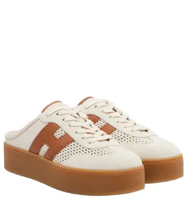 Hogan H698 suede platform mules | Thumbnail 1