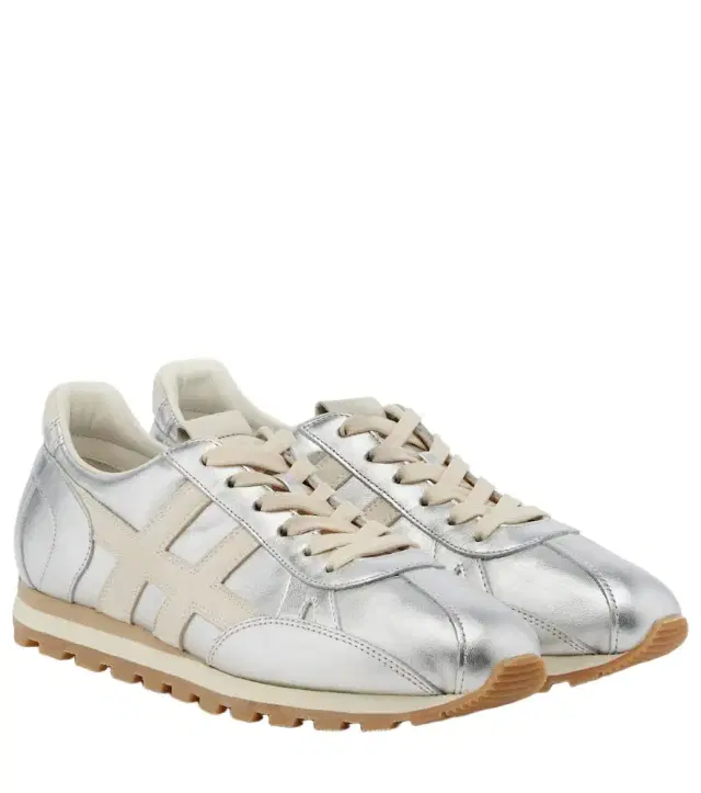 Hogan 86er metallic leather sneakers