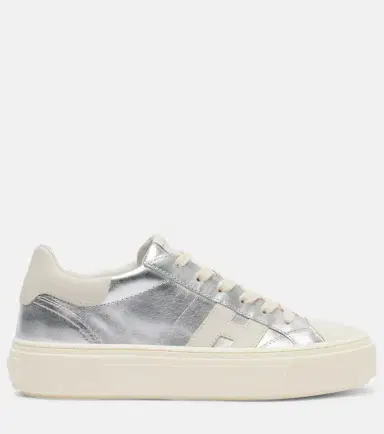 Hogan Crosswind metallic leather sneakers | Thumbnail 4 Hogan Crosswind metallic leather sneakers | Thumbnail 4