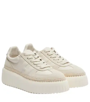 Hogan H710 H-Stripes leather and suede platform sneakers | Thumbnail 1 Hogan H710 H-Stripes leather and suede platform sneakers | Thumbnail 1