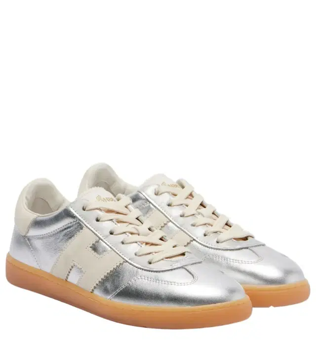 Hogan Cool metallic leather sneakers