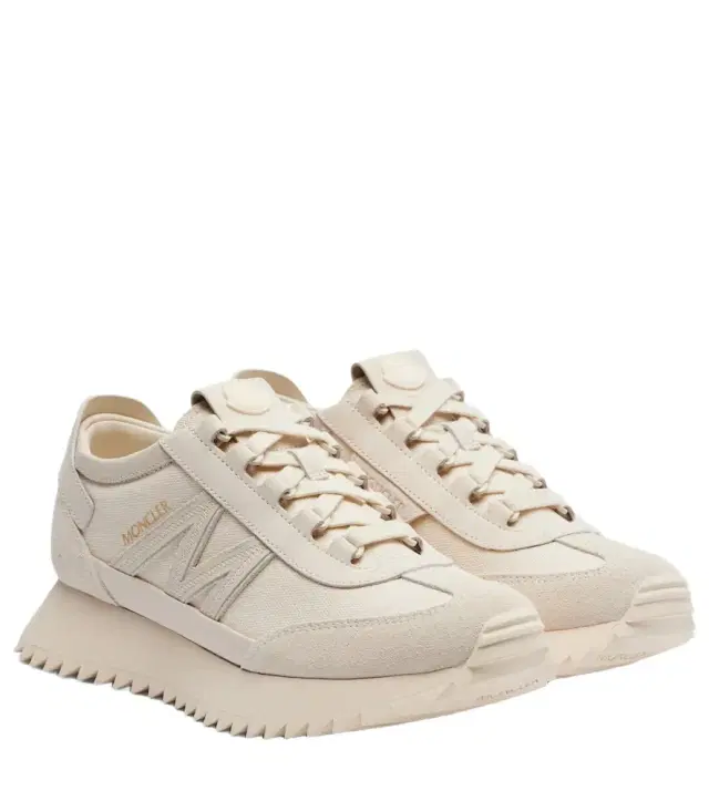 Moncler Pacey2 suede-trimmed sneakers