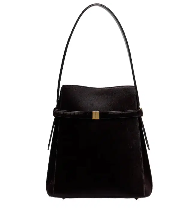 Calf hair bucket bag