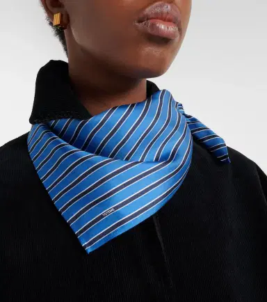 Toteme Striped silk scarf | Thumbnail 4