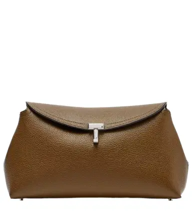 Toteme T-Lock leather clutch | Thumbnail 1 Toteme T-Lock leather clutch | Thumbnail 1