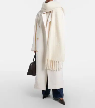 Toteme Alpaca and wool-blend scarf | Thumbnail 5