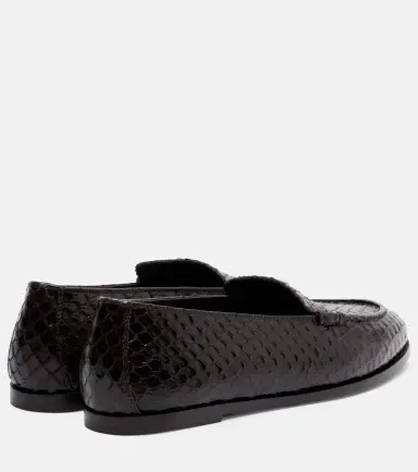 Aquazzura College snake-effect leather loafers | Thumbnail 2