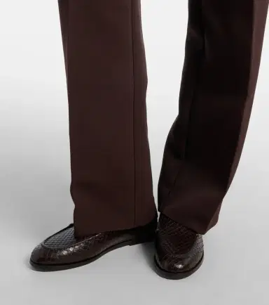 Aquazzura College snake-effect leather loafers | Thumbnail 5