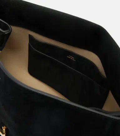 TOTEME T-Lock suede shoulder bag | Thumbnail 2 TOTEME T-Lock suede shoulder bag | Thumbnail 2