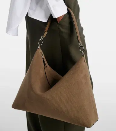 TOTEME Bevel Medium suede shoulder bag | Thumbnail 6 TOTEME Bevel Medium suede shoulder bag | Thumbnail 6