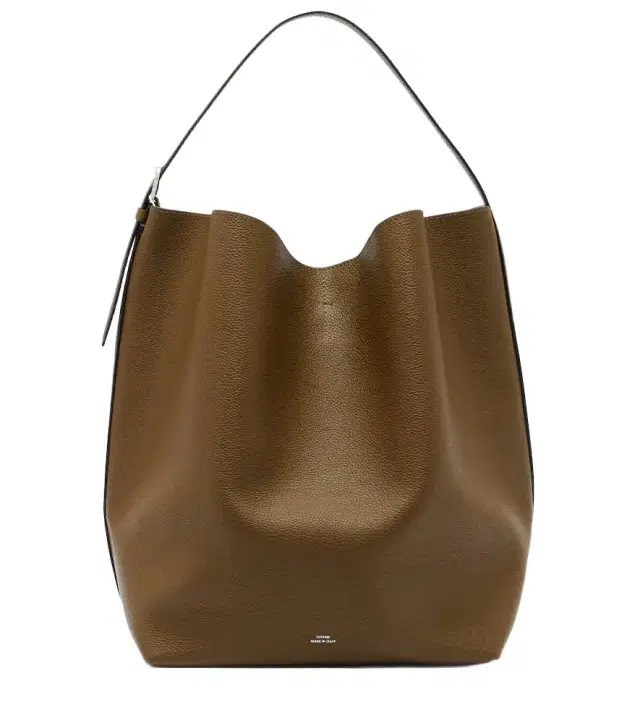 Large leather tote bag