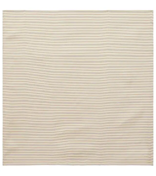 Striped silk scarf