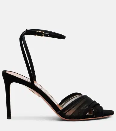 Aquazzura Voile 85 leather slingback sandals | Thumbnail 2