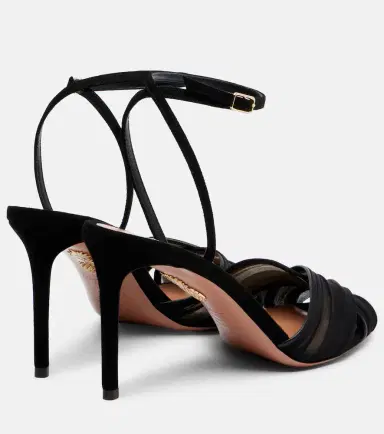 Aquazzura Voile 85 leather slingback sandals | Thumbnail 3