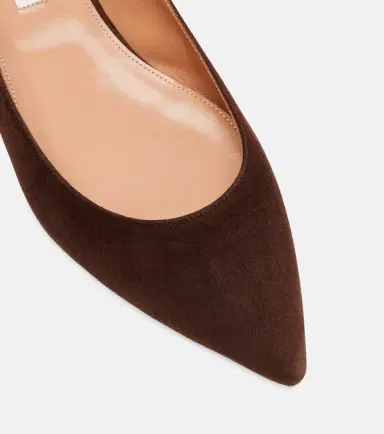 Aquazzura Bow Tie suede ballet flats | Thumbnail 4 Aquazzura Bow Tie suede ballet flats | Thumbnail 4