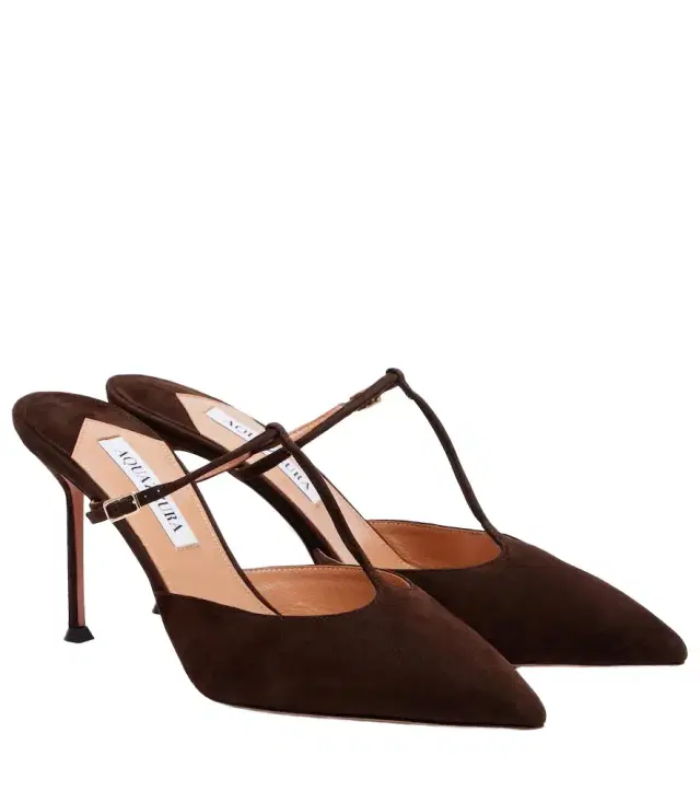 Aquazzura Sorbonne 85 suede mules
